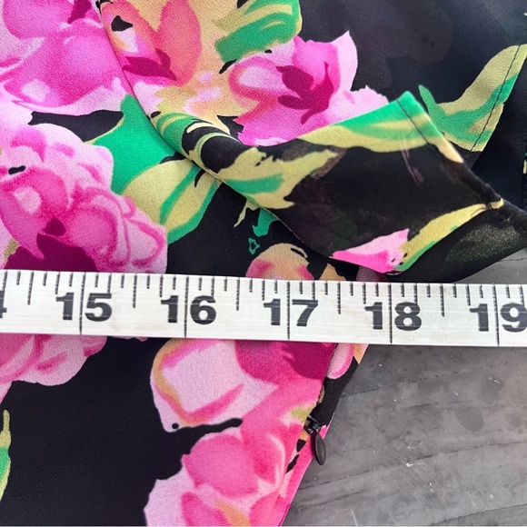 Lennie NY Vintage Pink Floral Bias Cut Dress Size 8 - Picture 7 of 8